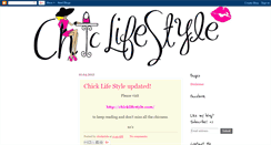 Desktop Screenshot of chicklifestyle.blogspot.com
