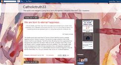 Desktop Screenshot of catholictruth33.blogspot.com