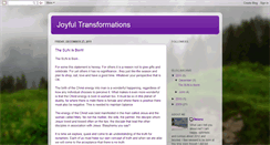 Desktop Screenshot of joyfultransformations.blogspot.com