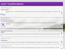 Tablet Screenshot of joyfultransformations.blogspot.com
