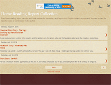 Tablet Screenshot of homereadingreport.blogspot.com