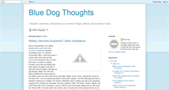 Desktop Screenshot of bluedogthoughts.blogspot.com