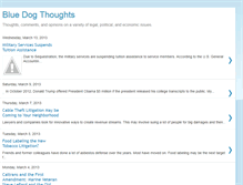 Tablet Screenshot of bluedogthoughts.blogspot.com