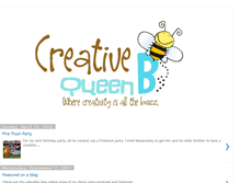 Tablet Screenshot of creativequeenb.blogspot.com