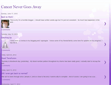 Tablet Screenshot of cancernevergoesaway.blogspot.com
