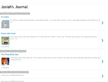 Tablet Screenshot of josiahsjournal.blogspot.com