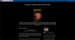 Desktop Screenshot of logoschristianministry.blogspot.com