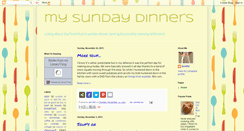 Desktop Screenshot of mysundaydinners.blogspot.com