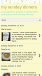 Mobile Screenshot of mysundaydinners.blogspot.com