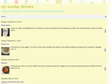 Tablet Screenshot of mysundaydinners.blogspot.com