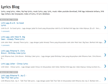 Tablet Screenshot of liriklagu-top.blogspot.com
