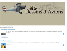 Tablet Screenshot of dessinavion.blogspot.com