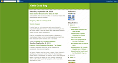 Desktop Screenshot of geekgrabbag.blogspot.com