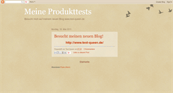 Desktop Screenshot of meine-produkttests.blogspot.com