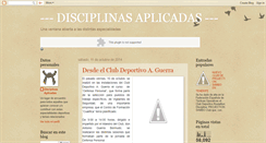 Desktop Screenshot of disciplinasaplicadas.blogspot.com