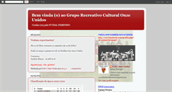 Desktop Screenshot of 11unidos-futsalfeminino.blogspot.com