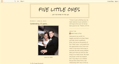 Desktop Screenshot of fivelittleones.blogspot.com