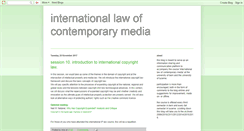 Desktop Screenshot of contemporarymedialaw.blogspot.com