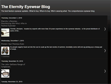 Tablet Screenshot of eternityeyewear.blogspot.com