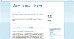 Desktop Screenshot of dailytelecomnews.blogspot.com