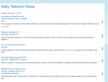 Tablet Screenshot of dailytelecomnews.blogspot.com