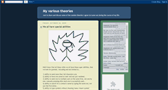 Desktop Screenshot of myvarioustheories.blogspot.com