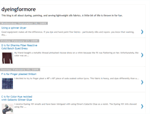 Tablet Screenshot of dyeingformore.blogspot.com