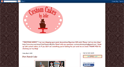 Desktop Screenshot of customcakesbyjulie.blogspot.com