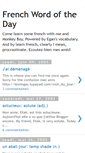 Mobile Screenshot of frenchwordoftheday.blogspot.com