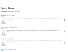 Tablet Screenshot of exotic-place.blogspot.com