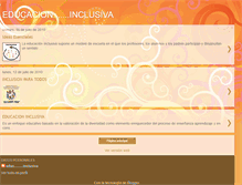 Tablet Screenshot of educacioninclusivatodos.blogspot.com