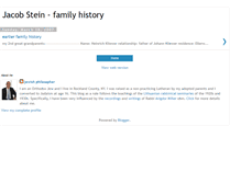 Tablet Screenshot of jacobstein-familyhistory.blogspot.com