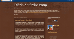 Desktop Screenshot of diarioantartico2009.blogspot.com