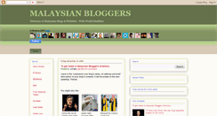 Desktop Screenshot of malaysian-all-bloggers.blogspot.com