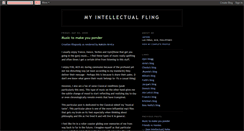 Desktop Screenshot of intellectualfling.blogspot.com