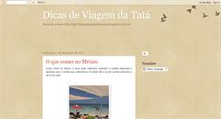 Desktop Screenshot of dicasdeviagemdatata.blogspot.com