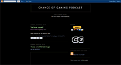 Desktop Screenshot of chanceofgaming.blogspot.com