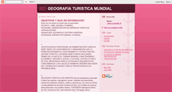 Desktop Screenshot of geografiaturisticamundial.blogspot.com