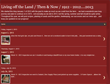 Tablet Screenshot of livingoffthelandthennow1912-2012.blogspot.com