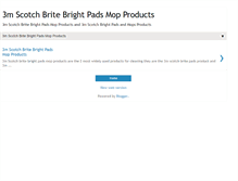 Tablet Screenshot of 3mscotchbritebrightpadsmopproducts.blogspot.com
