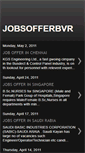 Mobile Screenshot of jobsofferbvr.blogspot.com