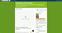 Desktop Screenshot of caminhandopelaeducacao.blogspot.com