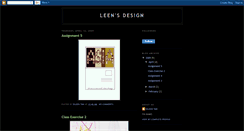 Desktop Screenshot of leen-design.blogspot.com