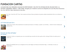 Tablet Screenshot of fundacioncaritascr.blogspot.com