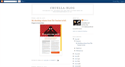 Desktop Screenshot of cruellablog.blogspot.com