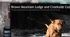 Desktop Screenshot of brownmountainlodge.blogspot.com