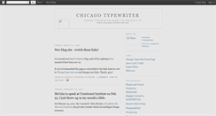 Desktop Screenshot of chicago-typewriter.blogspot.com