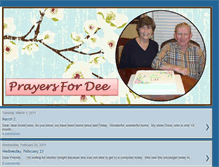 Tablet Screenshot of prayersfordee.blogspot.com