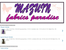 Tablet Screenshot of mazuin-fabrics-paradise.blogspot.com