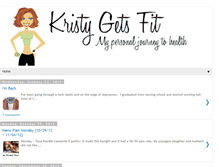 Tablet Screenshot of kristygetsfit.blogspot.com